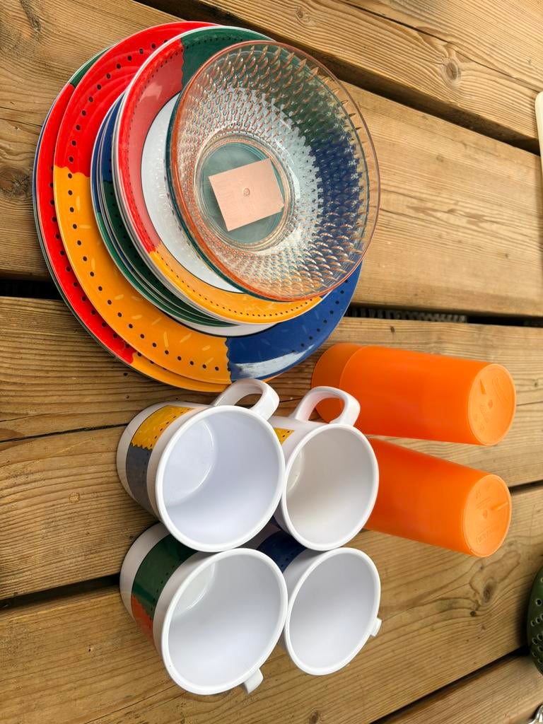 Camping kampeer servies menaline, Ophalen of Verzenden, Zo goed als nieuw