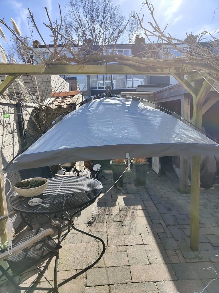 Zonnescherm Blue Performance - nauwelijks gebruikt, Watersport en Boten, Bootonderdelen, Zo goed als nieuw, Overige typen, Zeilboot of Motorboot