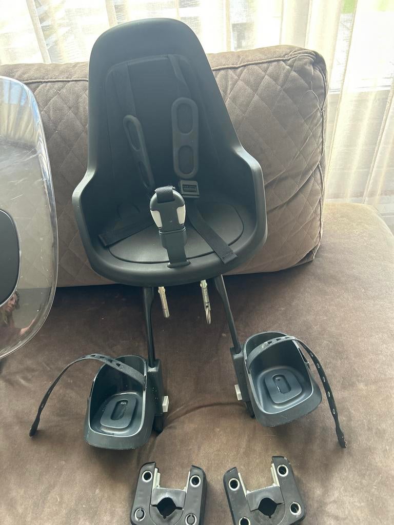 Bobike fietsstoeltje met windscherm, Fietsen en Brommers, Ophalen, Voorzitje, 0 t/m 13 kg, Gebruikt