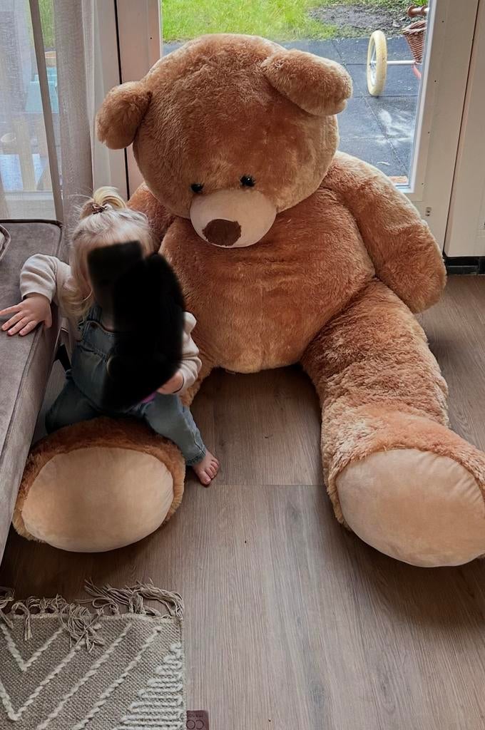 Mega knuffel beer, Ophalen of Verzenden, Zo goed als nieuw, Stoffen beer, Overige merken