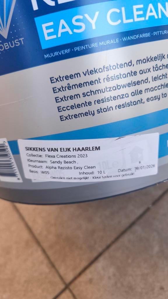 Sikkens Muurverf Sandy Beach 7/8 liter, Doe-het-zelf en Verbouw, Verf, Beits en Lak, Ophalen, Beige, Minder dan 5 liter, Verf