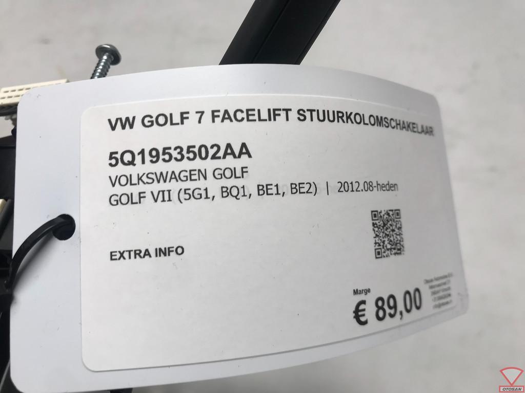VW Golf 7 FL Stuurkolomschakelaar 5Q1953502AA 5Q1953521, Auto-onderdelen, Gebruikt, Volkswagen, Volkswagen AG, Berliner Ring 2
38440  Wolfsburg, DE
