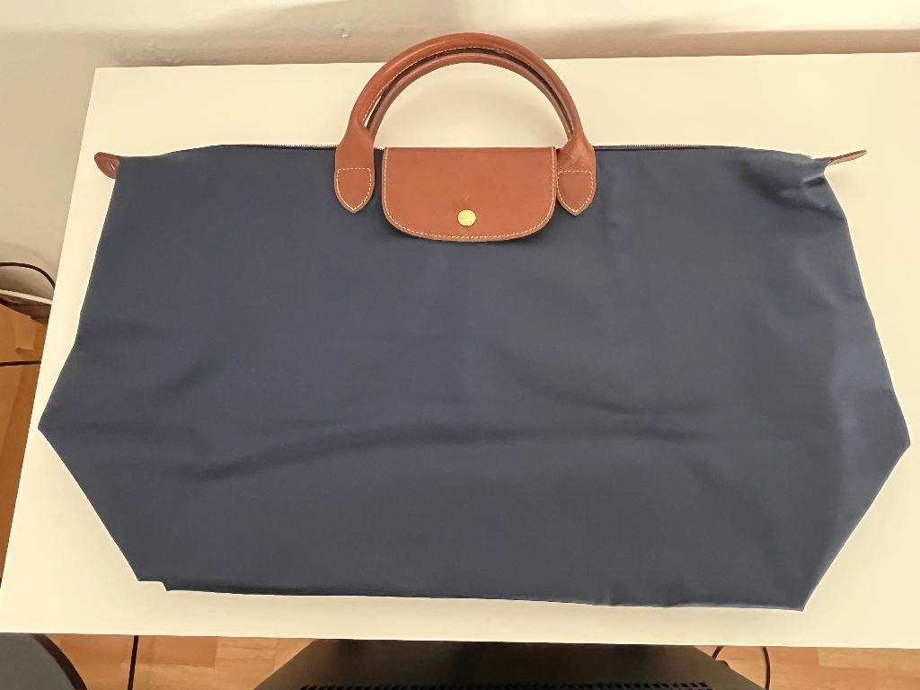 Nieuwe Longchamp le Pliage Original reistas, Sieraden, Tassen en Uiterlijk, Tassen | Reistassen en Weekendtassen, Nieuw, Blauw