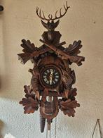 Antieke Koekoeksklok met Jachttafereel, Antiek en Kunst, Ophalen of Verzenden