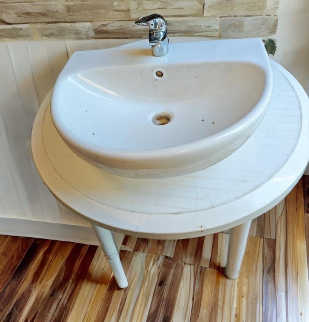 Sphinx 280 Wastafel met kraan - Wit, Doe-het-zelf en Verbouw, Sanitair, Ophalen