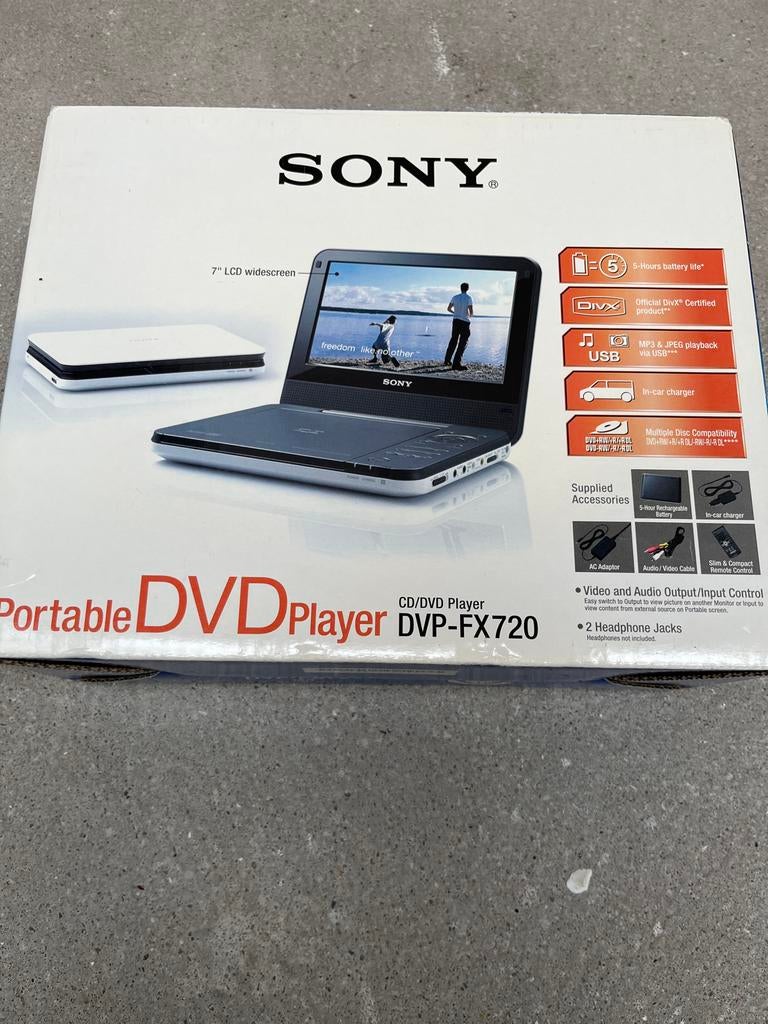 Sony Portable DVD Speler DVP-FX720, Audio, Tv en Foto, Dvd-spelers, Dvd-speler, Gebruikt, Draagbaar, Ophalen of Verzenden