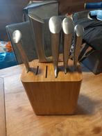 Vivo messenblok met diverse messen, Ophalen of Verzenden, Gebruikt, Rvs of Chroom, Los bestek