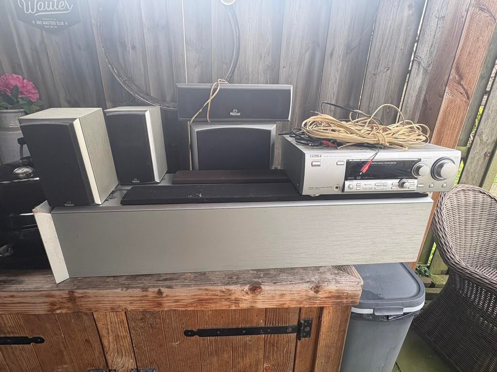 Philips Home Cinema Magnat speakers 5.1surroundset moet weg!, Overige merken, Gebruikt, Ophalen of Verzenden, 5.1-systeem
