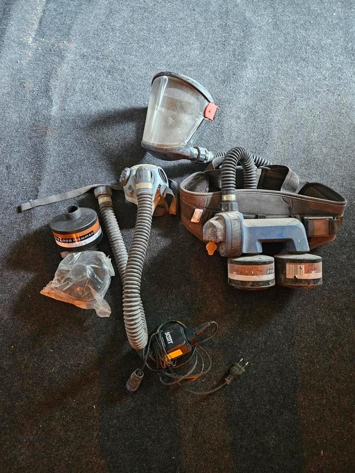 Aanblaassysteem Proflow Scott met volgelaatsmasker, Doe-het-zelf en Verbouw, Adembescherming, Gebruikt, Volgelaatsmaskers, Ophalen of Verzenden