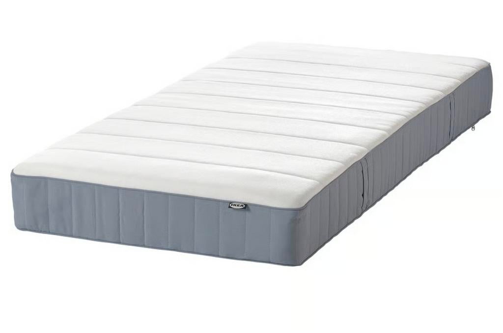 IKEA VESTERÖY Pocketveringmatras, stevig, 90x200 cm, Huis en Inrichting, Ophalen, 90 cm, Eenpersoons, Zo goed als nieuw