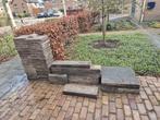 Gratis tegels, Tuin en Terras, Tegels en Klinkers, Ophalen, Gebruikt, Beton, Terrastegels