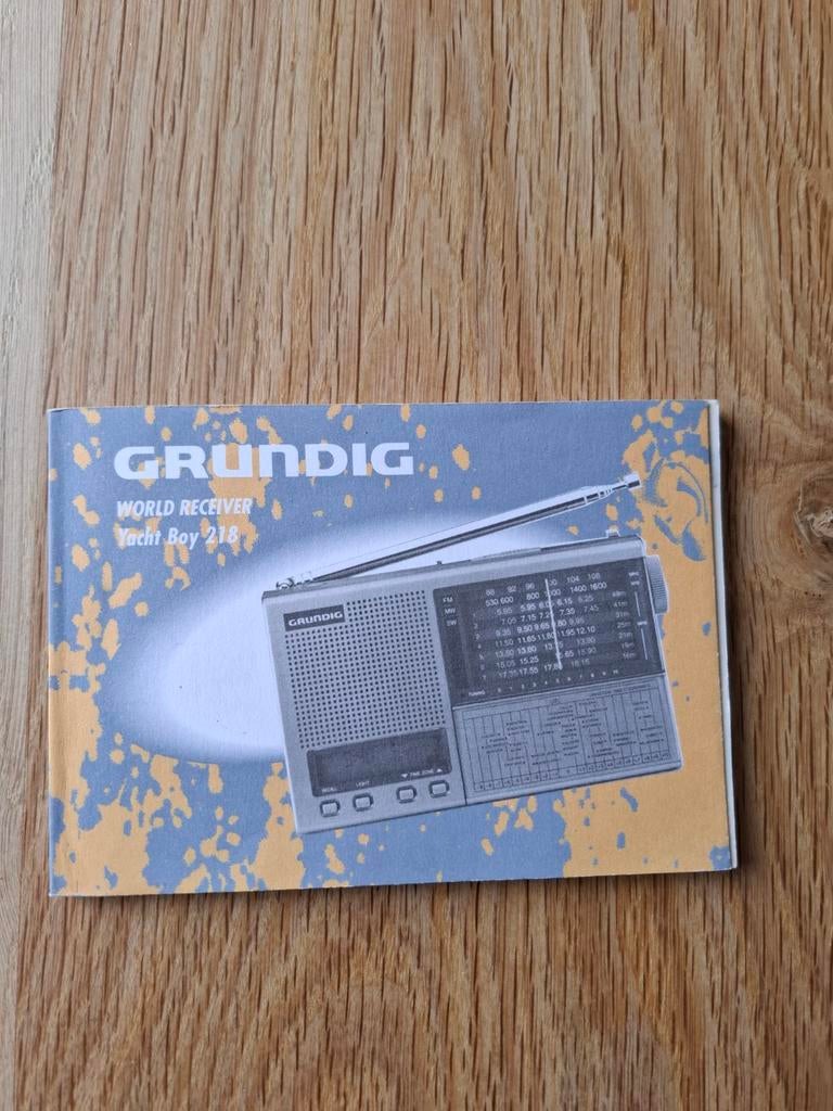 Instructieboekje Grundig Yacht Boy 218, Ophalen of Verzenden
