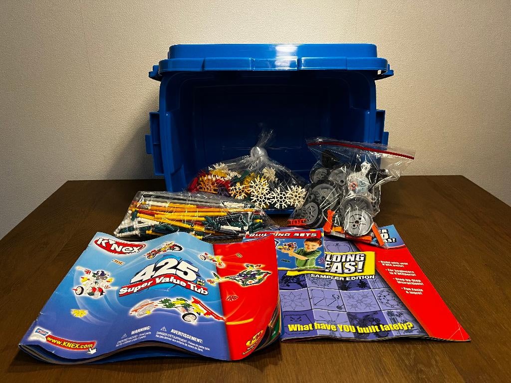 K’NEX 34119/48337 Super Value Tube (425 pieces), Ophalen of Verzenden, Gebruikt, K'nex