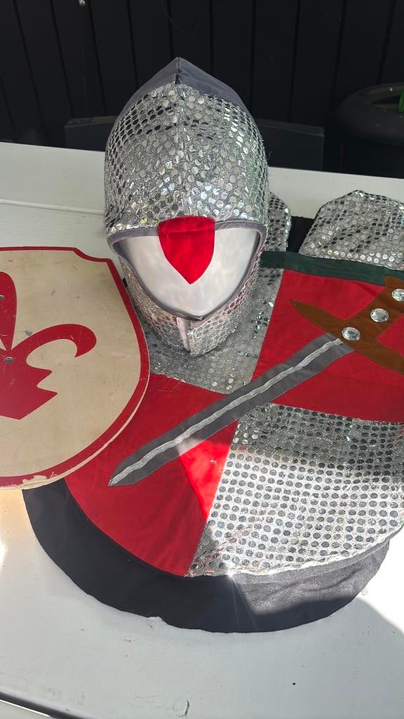 Souza Ridderkostuum met schild - Verkleedkleding, Kinderen en Baby's, Ophalen of Verzenden, Zo goed als nieuw