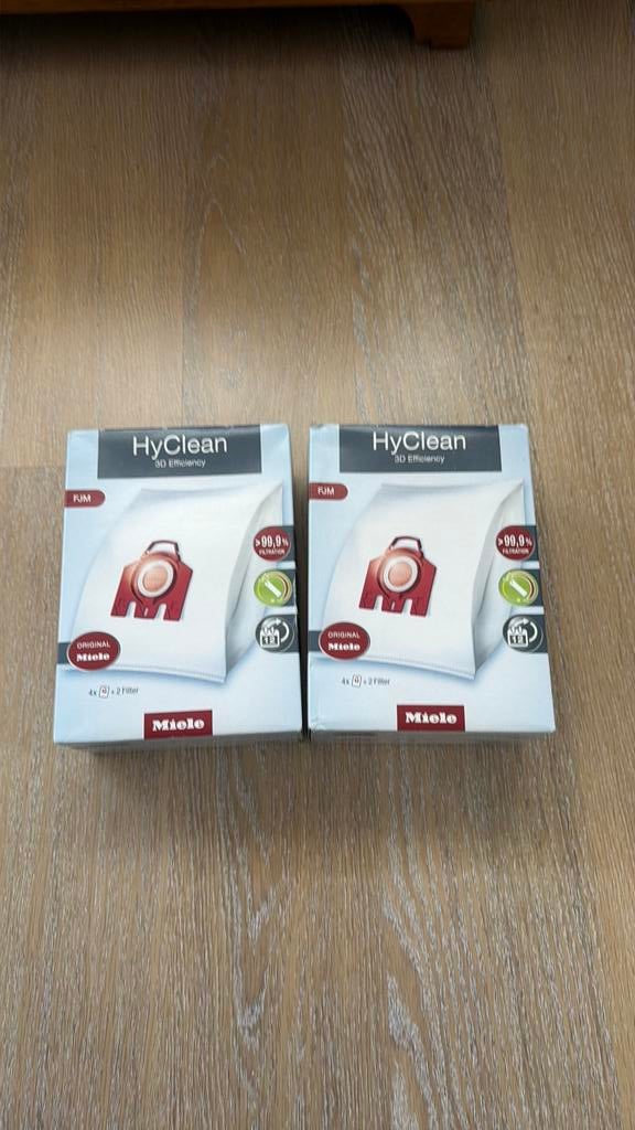 Miele hyclean stofzuiger zakken en filters. FJM., Ophalen of Verzenden, Zo goed als nieuw