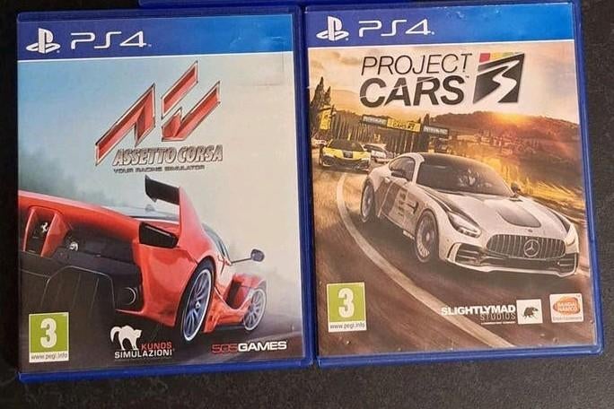 2x PS5 PS4 Games Assetto Corsa, Project Cars, Spelcomputers en Games, Ophalen, Zo goed als nieuw