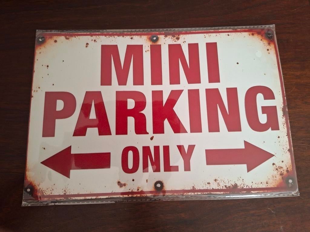 Mini Cooper reclameborden, Ophalen of Verzenden, Reclamebord