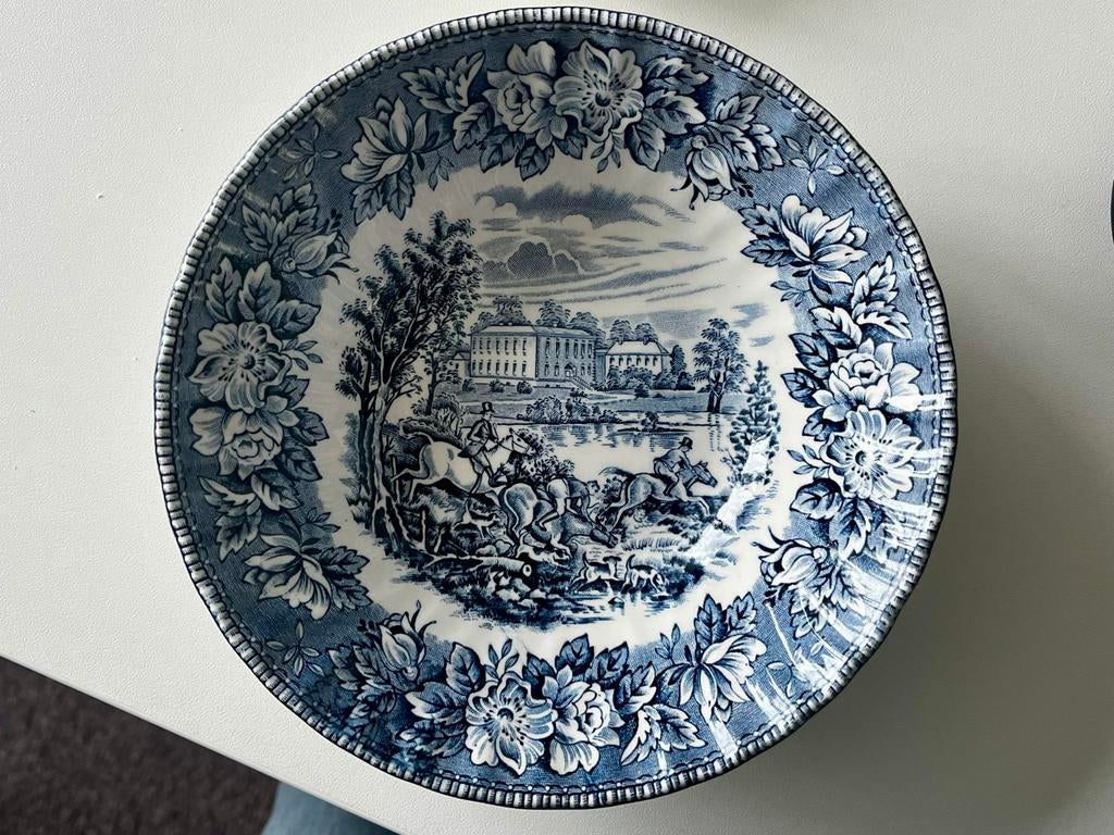 H. Aynsley & Co Ltd schaal met jachttafereel, Ophalen of Verzenden