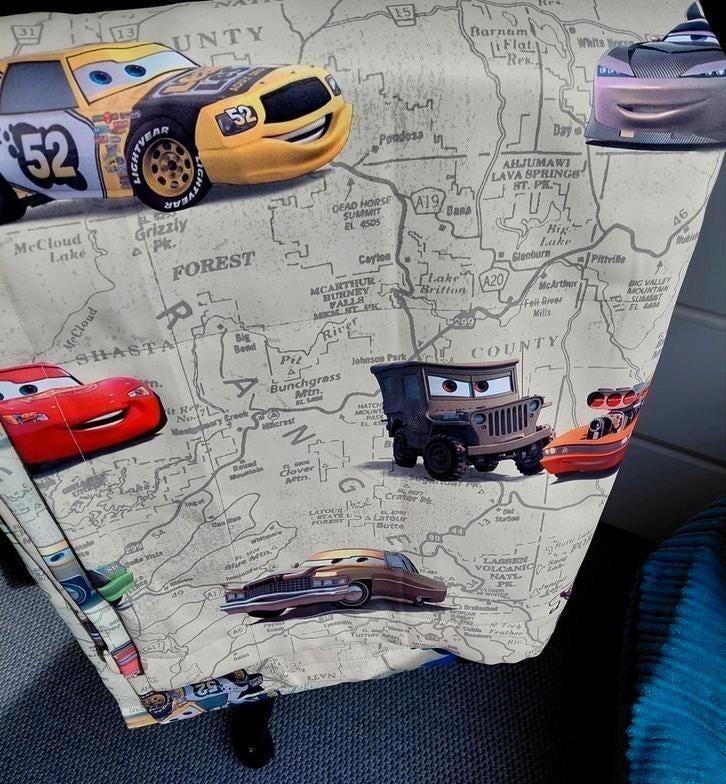 Disney Cars verduisterende gordijnen (2 stuks) schuifzoom, Overige kleuren, 150 tot 200 cm, Ophalen of Verzenden, Zo goed als nieuw