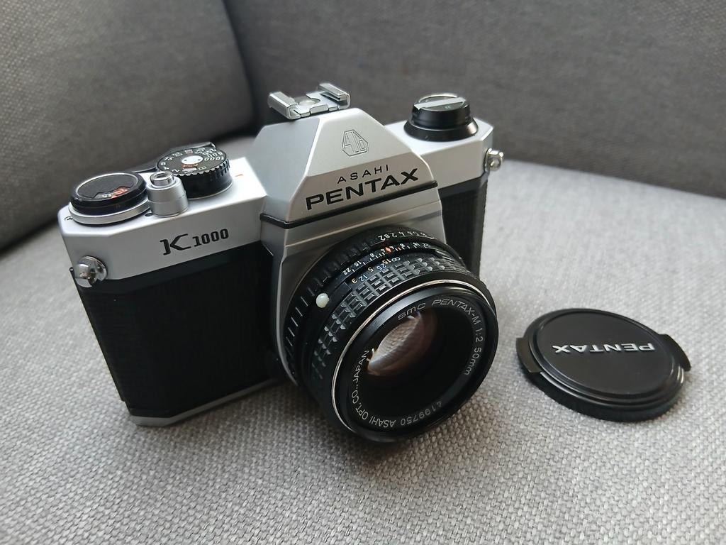 Pentax K1000 + 50mm f/2.0 - Goede staat!, Ophalen of Verzenden, Gebruikt, Spiegelreflex, Pentax
