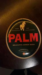 Vintage Palm Bierbord - België's Amber Bier, Verzamelen, Ophalen of Verzenden, Gebruikt, Reclamebord, Plaat of Schild, Palm