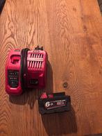 Milwaukee m18 6,0ah accu oplader acculader, Ophalen of Verzenden, Zo goed als nieuw