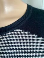 i717 Karen Millen maat 40=M jurk jurkje fijn-gebreid zwart, Maat 38/40 (M), Karen Millen, Zwart, Ophalen of Verzenden