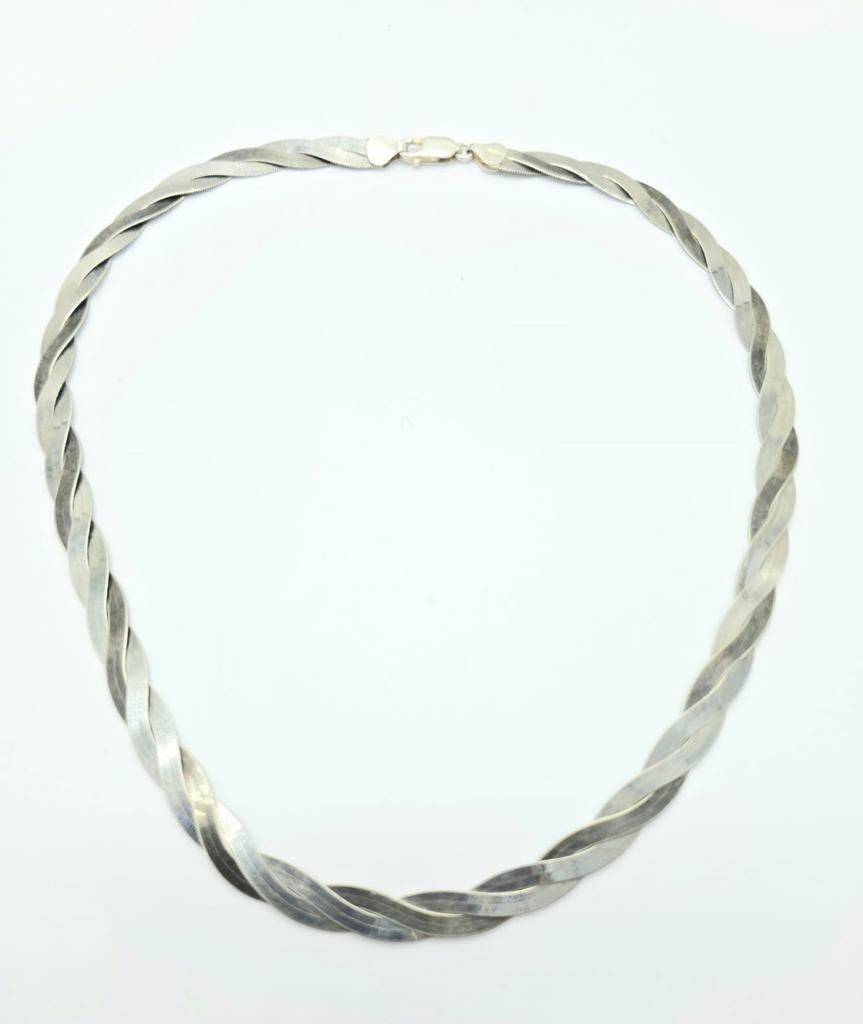 Zilveren Ketting, Sieraden, Tassen en Uiterlijk, Kettingen, Zo goed als nieuw, Zilver, Zilver, Verzenden