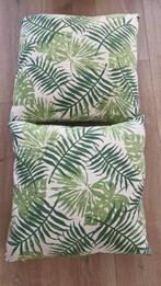 2 mooie kussens met bladeren inclusief vulling, Ophalen of Verzenden, Zo goed als nieuw, Vierkant