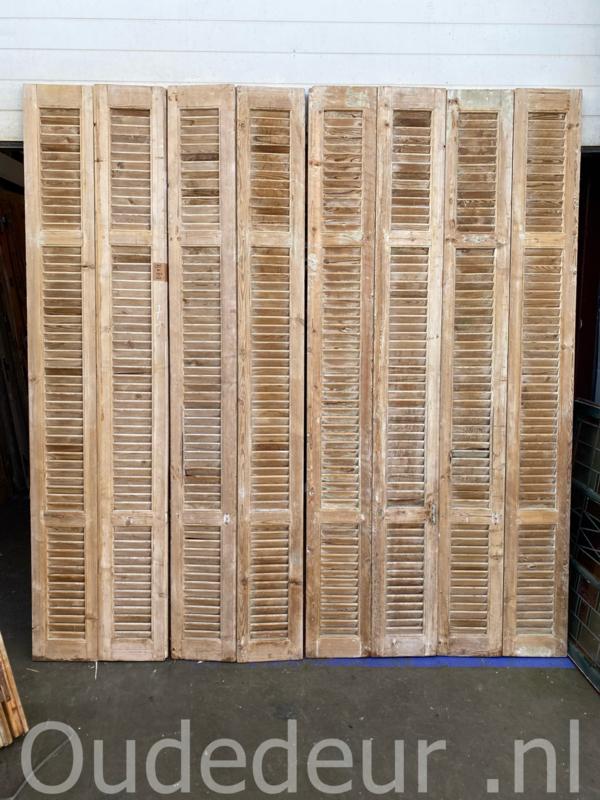 nr. L094 8x hoge oude louvre deur, Doe-het-zelf en Verbouw, Deuren en Horren