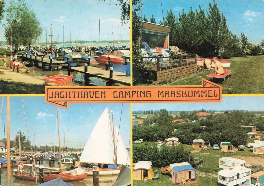 Jachthaven Camping Maasbommel, Ophalen of Verzenden, 1960 tot 1980, Ongelopen, Gelderland
