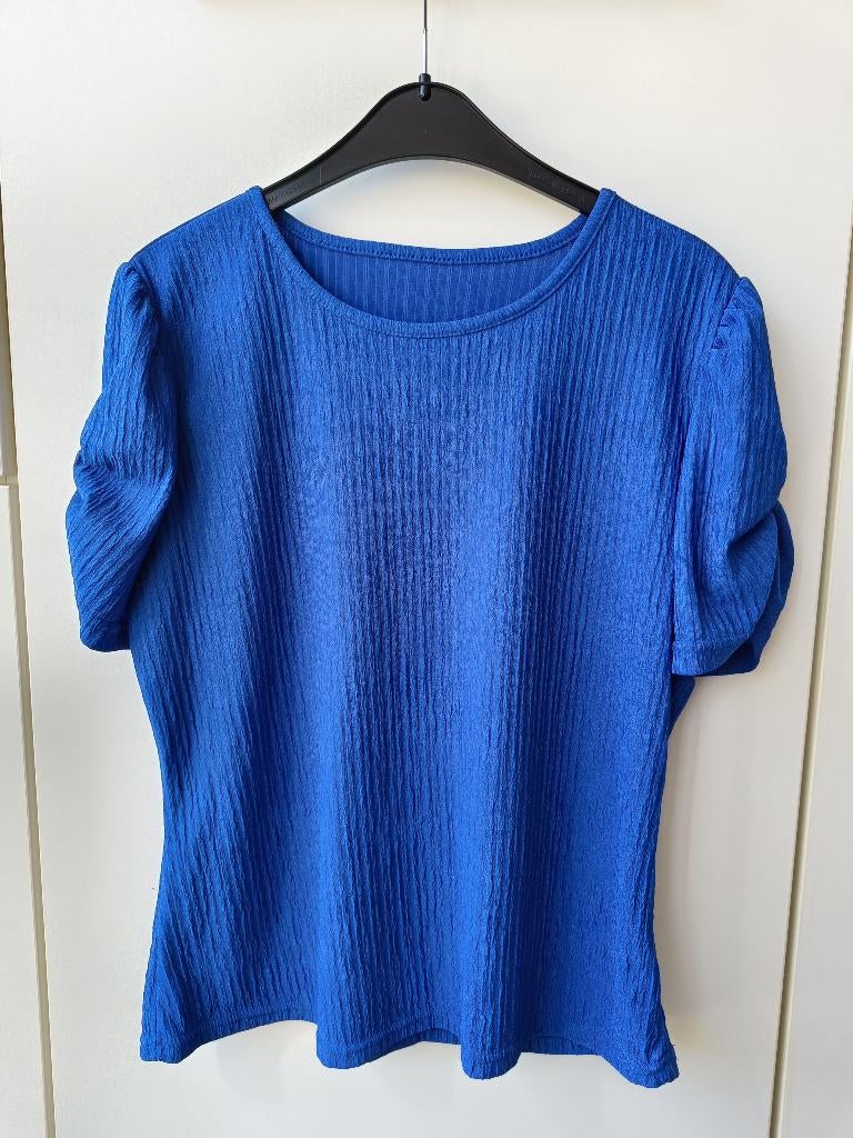 Erg mooie Shein dames meisjes top maat L 40 pofmouwen, Blauw, Maat 42/44 (L), Ophalen of Verzenden, Zo goed als nieuw