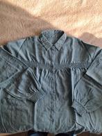 Norah blouse maat 44, blauw, mooie materialenmix, Blauw, Maat 46/48 (XL) of groter, Ophalen of Verzenden, Norah