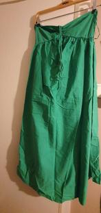 Zara Groene Strapless Jurk Maat M, Kleding | Dames, Maat 38/40 (M), Zara, Ophalen of Verzenden, Knielengte
