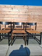 Pastoe stoelen toegeschreven aan Cees Braakman jaren 60/70, Gebruikt, Bruin, Vijf, Zes of meer stoelen, Hout