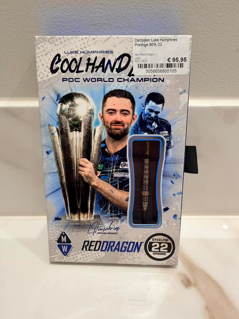 Luke Humphries Prestige, Sport en Fitness, Darts, Ophalen of Verzenden, Zo goed als nieuw, Pijlen