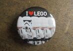 Lego Button I Love Lego (zie foto's), Ophalen of Verzenden, Zo goed als nieuw, Merk, Button