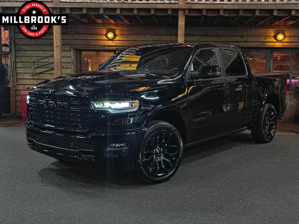 Dodge Ram 1500 Limited Hurricane 540 PK H/O BPM VRIJ, massag, Auto's, Automaat, Electronic Stability Program (ESP), Zwart, Leder