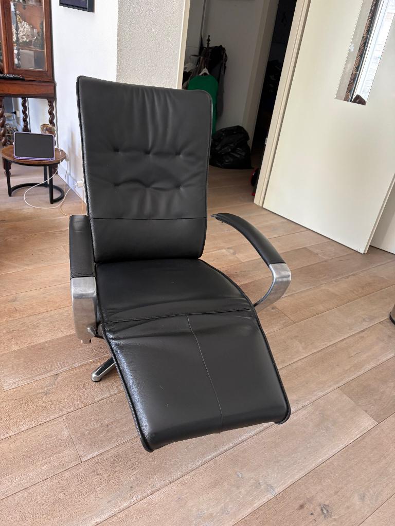PROMINENT luxe relax stoel, Ophalen, Minder dan 75 cm, Leer, Zo goed als nieuw