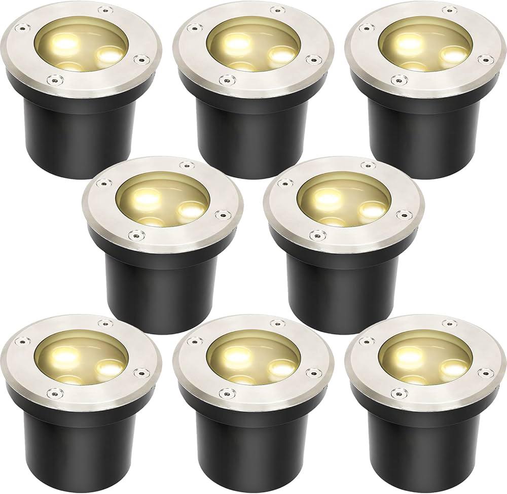 Grond spots 8 stuks, Ophalen, Zo goed als nieuw