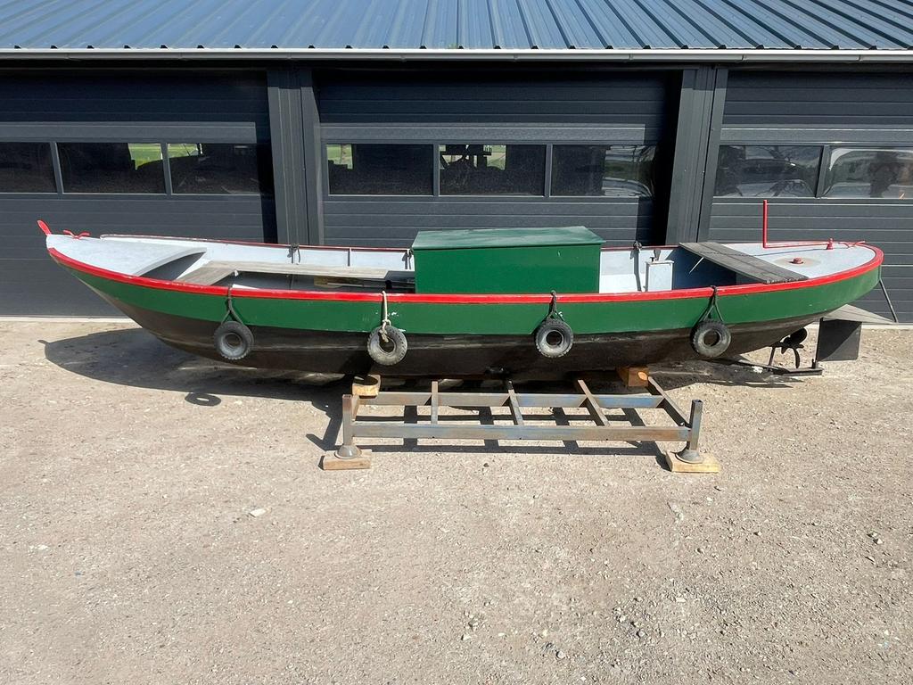 Stalen vlet met diesel inboard Timra platbodem schuit, Watersport en Boten, Ophalen, Zo goed als nieuw