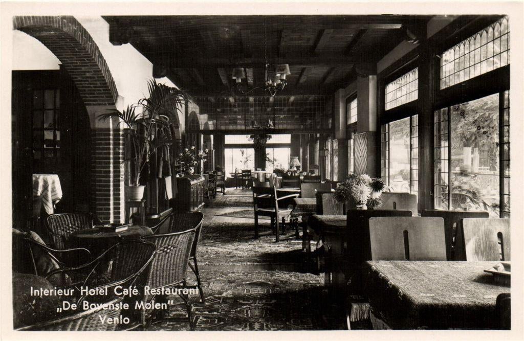Interieur Hotel Cafe Restaurant, De Bovenste Molen Venlo - o, Verzenden, Voor 1920, Ongelopen, Limburg