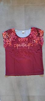 Cream T-shirt met 'Fantasy' opdruk, maat M, Maat 38/40 (M), Cream, Ophalen of Verzenden, Korte mouw