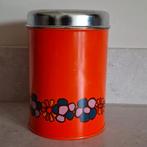 Vintage Brabantia Diana Voorraadbus Oranje Jaren '70, Ophalen of Verzenden, Gebruikt