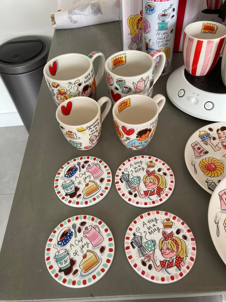 Blond Amsterdam Douwe Egberts - kijk maar - hele set, Ophalen, Blond Amsterdam, Nieuw, Aardewerk