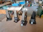 4 zwenkwielen 200 mm, Doe-het-zelf en Verbouw, Zwenkwielen, Ophalen, Gebruikt