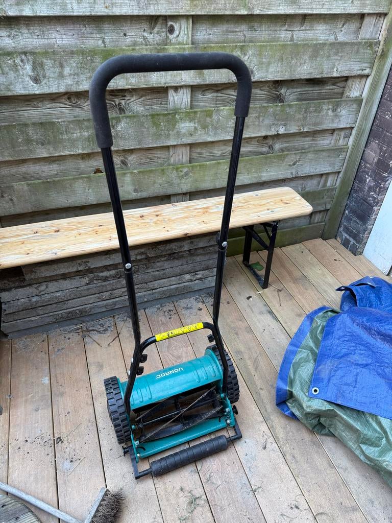 Vonroc Handgrasmaaier / Kooimaaier, Tuin en Terras, Gebruikt, Handgrasmaaier, Ophalen of Verzenden, 30 t/m 39 cm