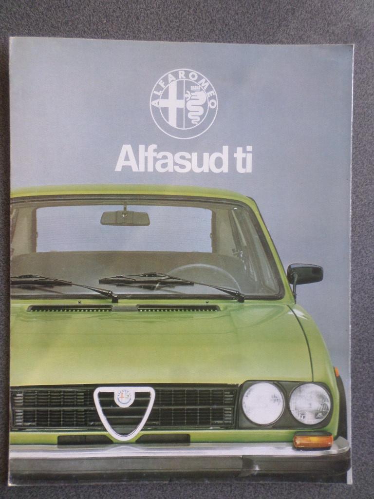 Alfa Romeo Alfasud Ti Brochure, Ophalen of Verzenden, Zo goed als nieuw, Alfa Romeo