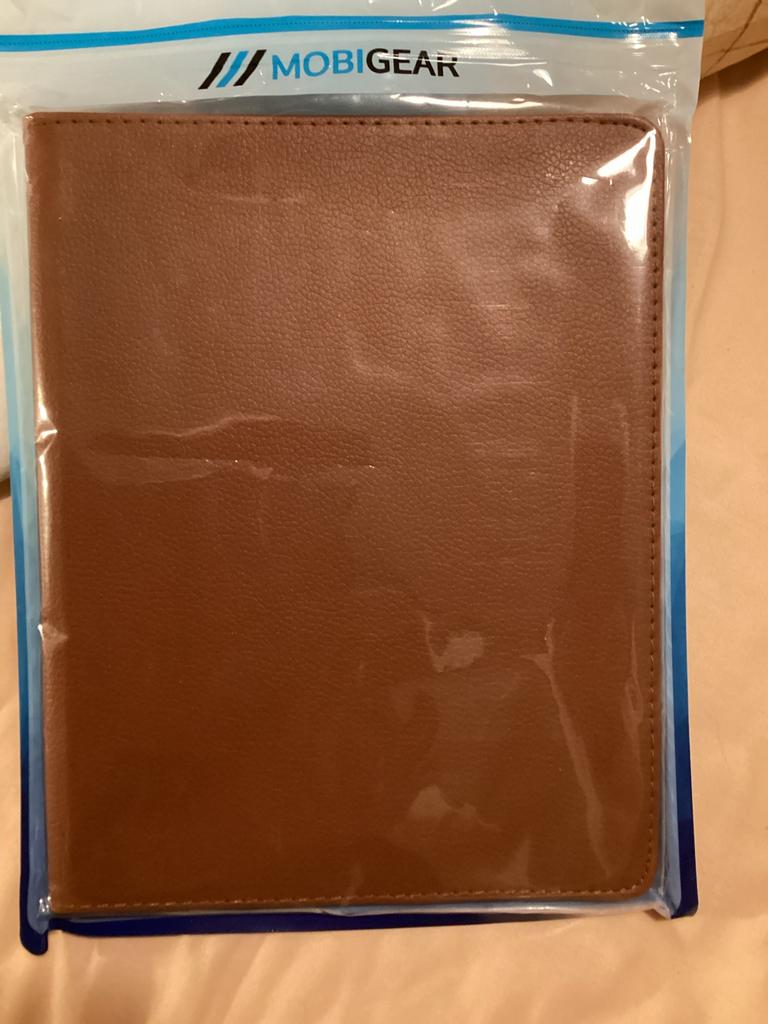 MobiGear iPad Hoesje - Bruin, 360 graden draaibaar, 10 inch, Ipad 3 2012, Nieuw, Bescherming voor- en achterkant