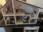 Poppenhuis + inhoud, Ophalen, Gebruikt, Poppenhuis